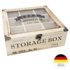 ToCi Tea Box Natural Wood Tea Box Tea Bag Storage