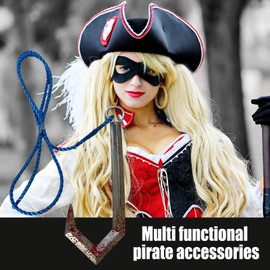 Pirate Hook Toys,Decorative Realistic Hook Costume Pirate Hook | Pirate Costume Accessories Vivid Dress up