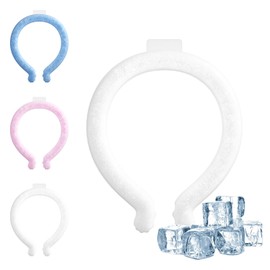 Aeemrn Ice Neck Ring, Neck Cooler, Heat Stroke Prevention, Cool Neck Ring, 28°C, Naturally Freezing, Condensation, Can Be Used Repeatedly, Heat Prevention, Cooling Goods, Refreshing Ring, Long