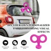 Gasedin Car Wind Up Key Sticker, Funny 3D Sticker Wind