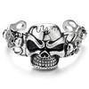 COOLSTEELANDBEYOND Heavy and Study Mens Stainless Steel Biker Vintage Flame