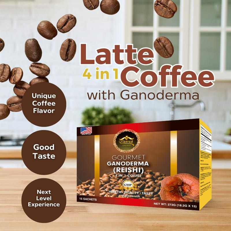 Eternal Cafe De Ganoderma Coffee 4 in 1 Reishi Beverage