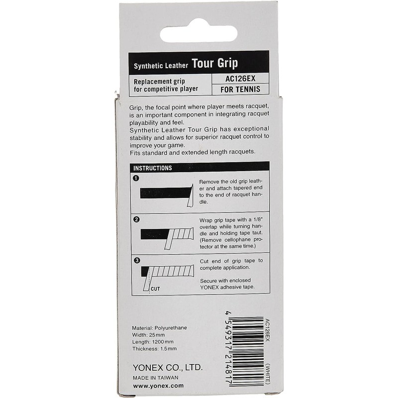 Yonex Tour Grip Tennis Replacement Grip - Super Leather Polyurethane