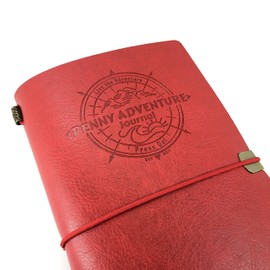 Pennybandz The Penny Journal Holds 146 Coins the Ultimate Souvenir Penny Collecting Book for your Coin Collection Holds 128 Pressed Pennies and 18 Pressed Quarters or Nickels (Red)
