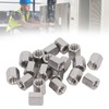 20 Pcs Hex Coupling Nut M8x1.25 L15mm 304 Stainless Steel