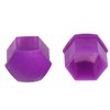 X AUTOHAUX 20pcs 17mm Purple Plastic Car Wheel Nut Lug