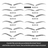 Eyebrow Tattoo 88 Pairs! Newly Improved 4D Tattoo Eyebrow,Popular Black