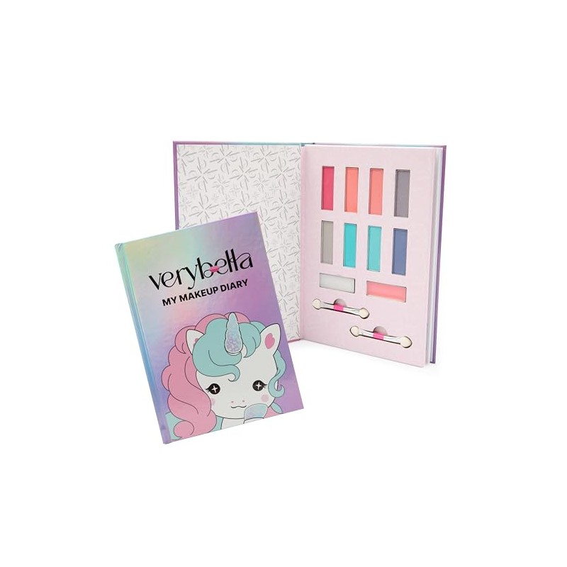 Verybella Iridescent Unicorn Makeup Diary - Contains 8 Colours of