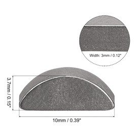 sourcing map Crescent Wedge 45# Steel 10 mm Length x 3.7 mm Width x 3 mm Thickness Pack of 10