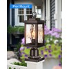 VIANIS Outdoor Post Lights Hardwired 120V, Oil Rubbed Bronze Dusk