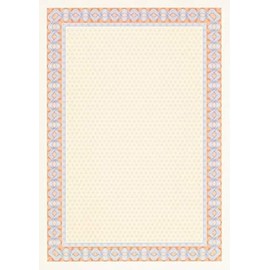 Decadry Certificate Paper A4 115gsm Hellicoid - Orange/Blue (Pack of 25)