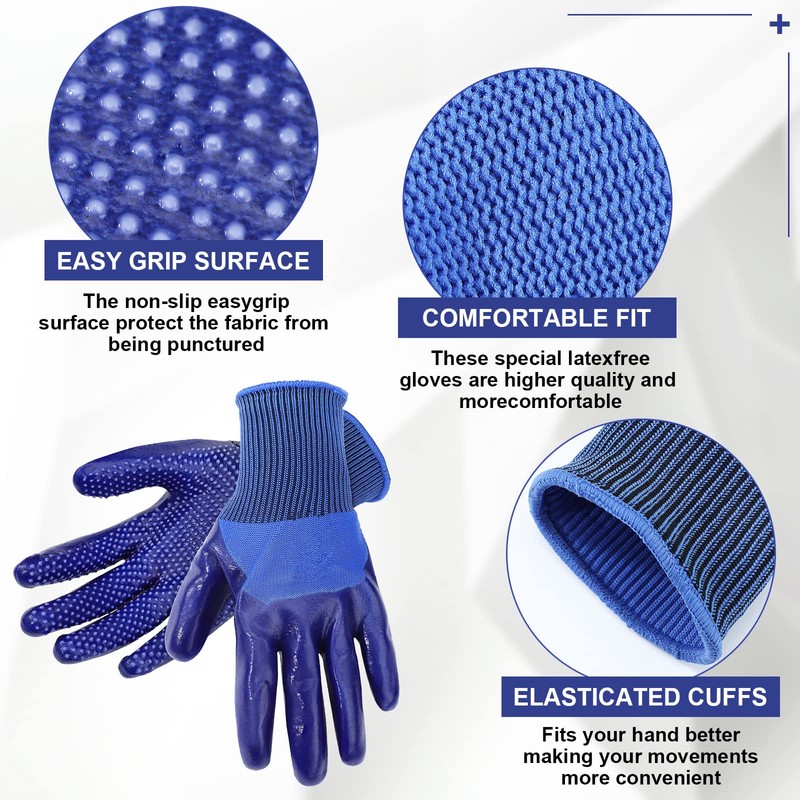 Janmercy 4 Pairs Donning Gloves for Compression Stockings Sock Aid