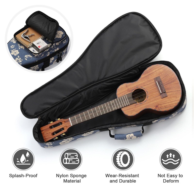 Colorful Ukulele Bag with Adjustable Shoulder Strap and Comfortable Carry
