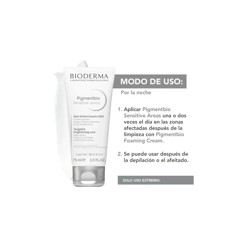 2pc Crema Bioderma Pigmentbio Iluminadora Zonas Delicadas