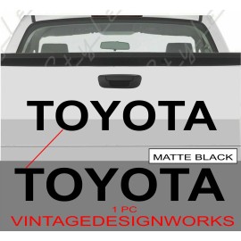 Toyota 90 - 96 TOYOTA TAILGATE MATTE BLACK Vinyl Decal Sticker Emblem Logo Graphic 31"