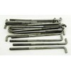 (10) Concrete Bent Anchor Bolts 1/2-13 x 12" Hot Galvanized