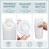 FRYSMU 8PCS 16oz Inverted Plastic Squeeze Bottles, Refillable Large Valve