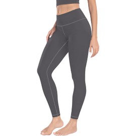 MIRITY High Waist Yoga Leggings for Women - Full Length Buttery Soft Workout Stretchy Yoga Pants Pack of 1 Gray