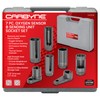 CARBYNE 7-Piece Oxygen Sensor and Sending Unit Socket Set, Chrome