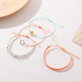 choice of all Bracelets for Teen Girl Cute Boho Bracelets for Women Sunflower Friendship Bracelet Adjustable Bracelets for Girls Surfer Beach Jewelry Party Favors for Teen Girls