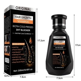 Hair Growth Essential Oil Biotin Cold-Pressed DHT Blocker and Hair Growth Shampoo Anti-Hair Loss Conditioner