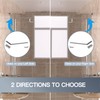 AatrixQuayn Shower Glass Support Bar, Both Sides Available, Frameless Bathroom