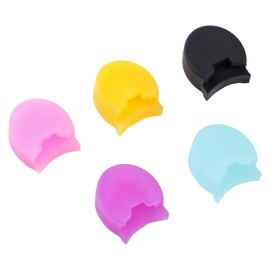 5 Pack Silicone Thumb Rest Cushion 5 Color Clarinet Thumb Rest Cushion Clarinet Mouthpiece Pad Soft Silicone Clarinets Oboe Thumbs Rubber Clarinets Finger Protectors for Most Clarinetss Instrument