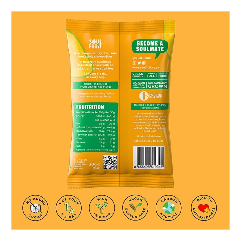 Soul Fruit Soft Dragon Fruit Slices