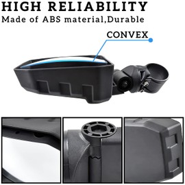 SAUTVS Adjustable Rear View Side Mirrors for Can-Am Maverick X3, Wider Design Folding Clear Rear View Convex Side Mirrors for Can-Am Maverick X3 MAX 2017-2024 Accessories (2PCS)