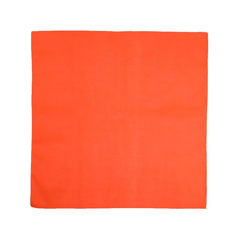 CTM Solid Neon Bandana, Neon Orange