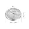 sourcing map M10 Thread 70 mm Diameter Round Shape Aluminium