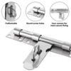 ASelected 2 Pcs Gate Bolt Lock 6 in(152Mm) Heavy Duty
