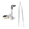 Stainless Steel Fishing Rod Holder 360° Rotatable Adjustable Ground Insert
