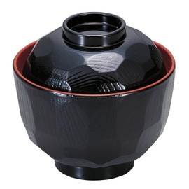若泉 Lacquerware 割烹 Lacquerware Heat-resistant New 3.2 Equal Honeycomb Small 吸椀 黒内 Vermillion 1 – 178 – 8