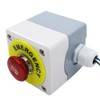 mxuteuk 22mm Waterproof Emergency Stop Push Button Switch Stainless Steel