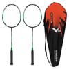 2 Pcs Carbon Fiber Badminton Rackets Ultra Light Adult for