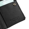 Laura Biagiotti Ladies Genuine Leather Perforated Geometric Pattern Small Compact