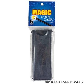 Rhode Island Novelty 4 Inch Magic Coin Case Black 24 Pieces