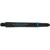 Harrows Supergrip Carbon Shafts - 5 sets (15) (Medium, Black/Aqua)