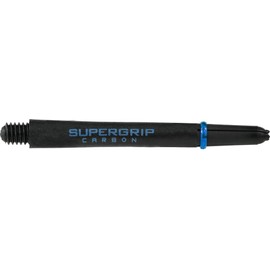 Harrows Supergrip Carbon Shafts - 5 sets (15) (Medium, Black/Aqua)