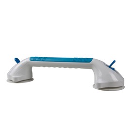 PCP Suction Grip Bathtub and Shower Handle with Color Lock Indicators (16" Length), 16 inches