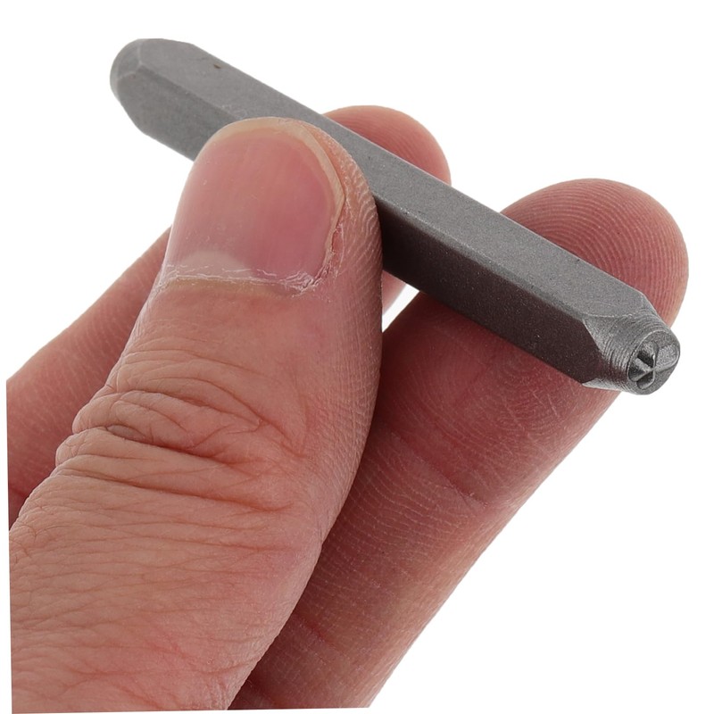 DOITOOL Metal Cross Punch Stamp Tool Carbon Steel for Jewelry
