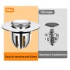 Qrity 1 PCS Sink Plug, Universal Magnetic Pop up Sink
