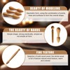 4 Pieces Trigger Point Massager, Massage Roller Stick Massage Wooden