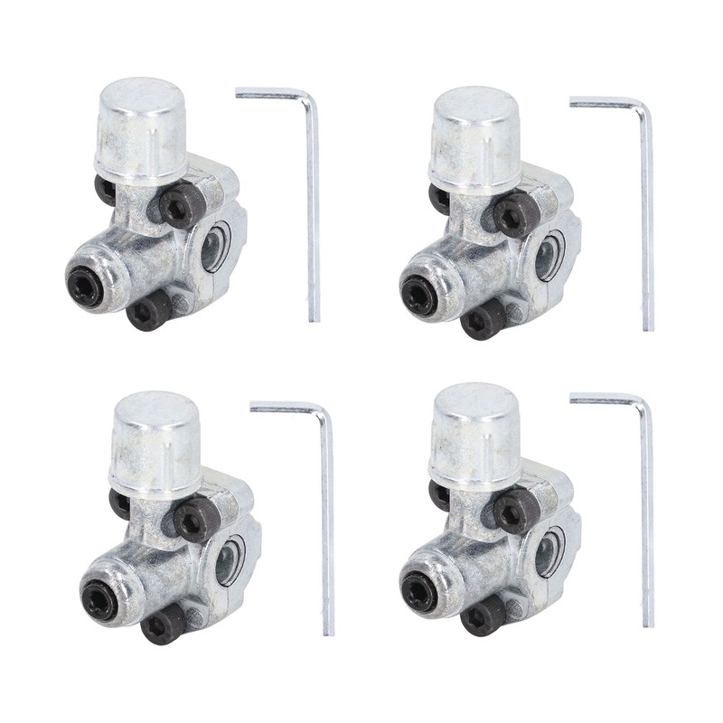 4Pcs Piercing Valve Zinc Alloy Line Tap Valves 3 in