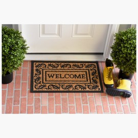 Calloway Mills 280021830 Border Welcome 18" X 30" Coir and Rubber Doormat