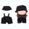 BOXOB 2pcs Doll Clothes Set, Cool Plush Outfit & Accessories