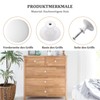 Misuyue Pack of 4 Furniture Knobs, White, 30 mm Round