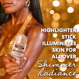 Palmer's Cocoa Butter Formula Shimmer Stick con Vitamina E, Bálsamo en Barra Humectante con Brillo, Resaltador e Iluminador, Todos Tonos de Piel, Hume