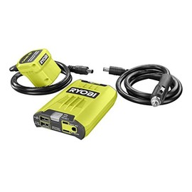 RYOBI ONE+ 18V 120-Watt 12V Automotive Power Inverter with Dual USB Ports RYI120A